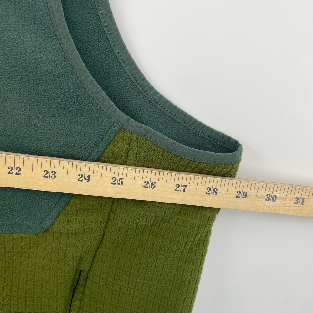 Lands’ end grid fleece vest green Sz 2XL - Picture 6 of 9